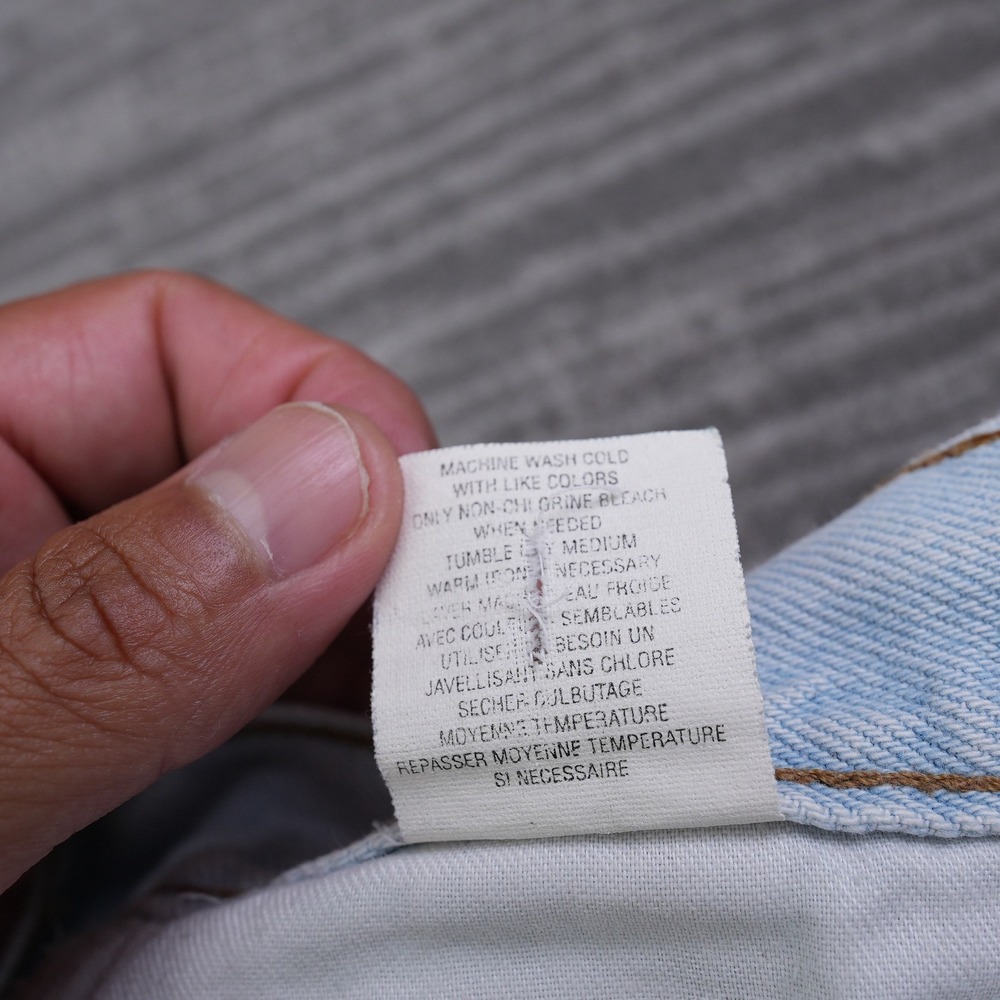 Vintage Gap Easy Fit Denim Shorts Mens 30 (29x9) Light Blue Made in USA Cotton - Picture 10 of 10